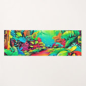 レインボージャングル：ヴィヴィヴィッドドリーム ヨガマット (正面(横))