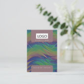 レインボージュエリーイヤリングネックレスディスカード 名刺 (スタンド正面)