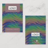 レインボージュエリーイヤリングネックレスディスカード 名刺 (正面/裏面)