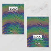 レインボージュエリーイヤリングネックレスディスプレイカード 名刺 (正面/裏面)