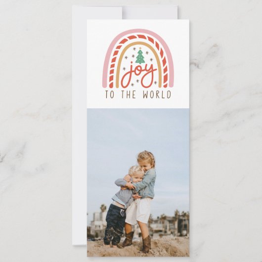 レインボージョイから世界4 Photo Christmas Card カード (正面)