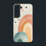 レインボージョイフォンケース SAMSUNG GALAXY S22ケース<br><div class="desc">柔らよくはしゃぐかな曲線と暖かいトーンを持つ抽象芸術虹は、楽観主義と喜ばしいエネルギーを放射する。</div>