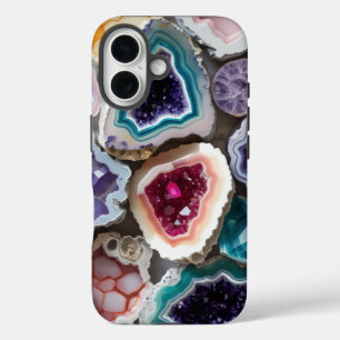 レインボージョードクリスタルレイヤ鮮やか- Gemstone iPhone 16ケース