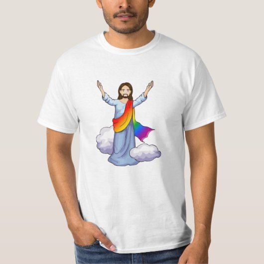 レインボージーザス Tシャツ (正面)