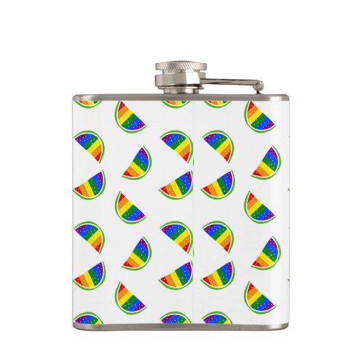 レインボースイカ柄 フラスク (裏面)