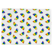 レインボースイカ柄 ラージペーパーバッグ (裏面)