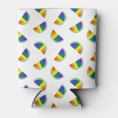 レインボースイカ模様 缶クーラー (正面)