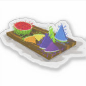 レインボースイカ シール (正面)