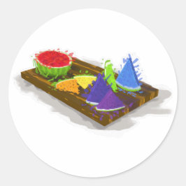 レインボースイカ ラウンドシール