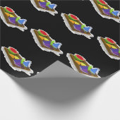 レインボースイカ ラッピングペーパー (角)
