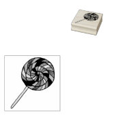 レインボースイートショップキャンディ棒つきキャンデーロリーポップ・アートの ラバースタンプ (押印)