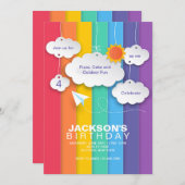 レインボースカイ招待状 招待状 (正面/裏面)