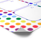 レインボースカイ赤ちゃんシャワーは期日ポスターを推測 ポスター (角)