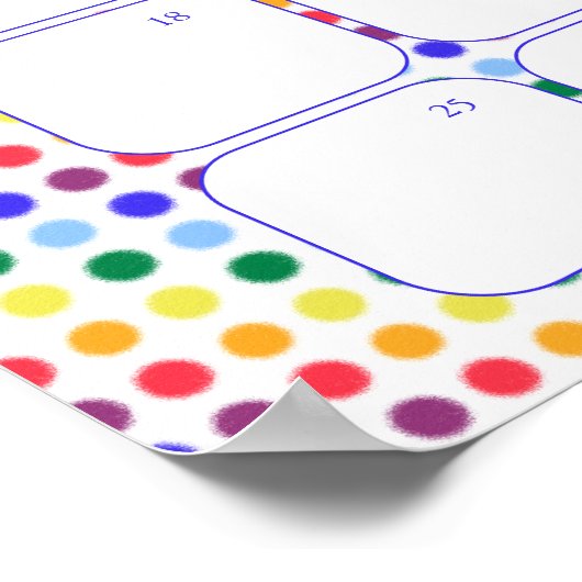 レインボースカイ赤ちゃんシャワーは期日ポスターを推測 ポスター (角)