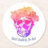 レインボースカル ラウンドペーパーコースター (正面)