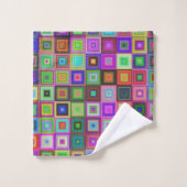 レインボースクウェアバスタオールセット バスタオルセット (ウォッシュタオル)