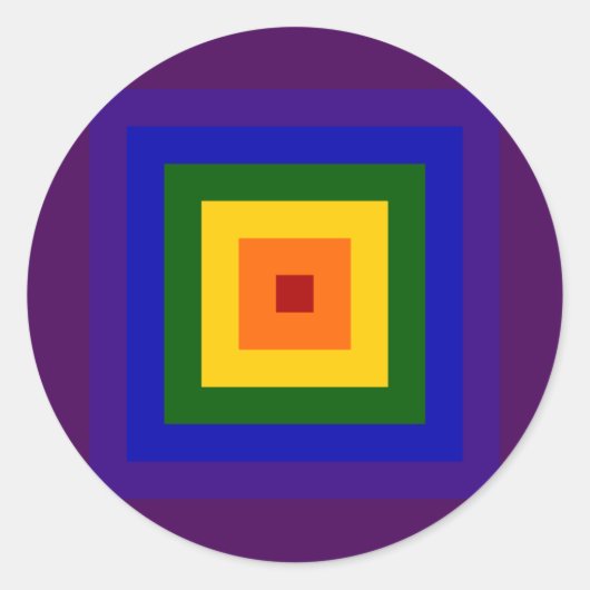 レインボースクエア ラウンドシール (正面)