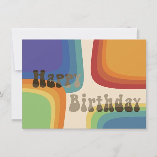 レインボースクエア 70年代のカード 招待状 (正面)