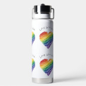 レインボースクライブルハートウォーターボトル ウォーターボトル (背面)