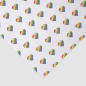 レインボースクライブルハートティッシュペーパー 薄葉紙 (詳細)