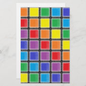 レインボースクラッチスクエア 便箋 (正面/裏面)