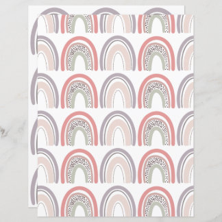 レインボースクラップブック紙