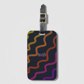 レインボースクワイグル ラゲッジタグ (正面縦)