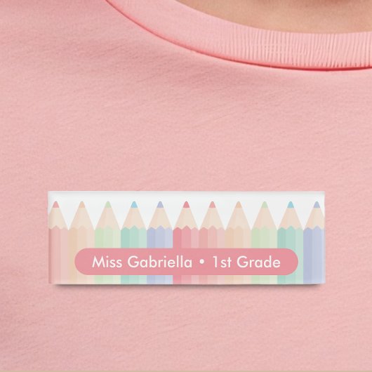 レインボースクール先生 名札