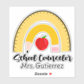 レインボースクール用品学校相談員名 シール (シート)