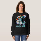 レインボースケルトンUnicornデスメタルミュージックフェスティバ スウェットシャツ (正面フル)