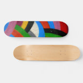 レインボースケートボード。 スケートボード (横)