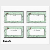 レインボースタグビートル 長方形シール (シート)