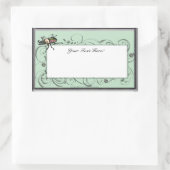 レインボースタグビートル 長方形シール (バッグ)