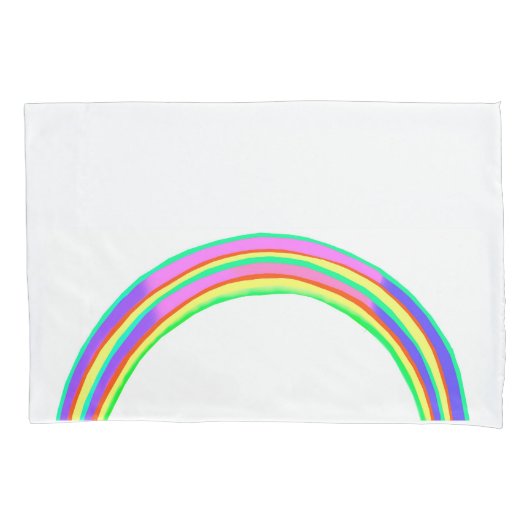 レインボースタンダード枕ケース、1ペア 枕カバー (正面左)