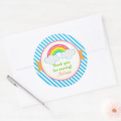 レインボースタンプ – Rainbow Stickers -誕生日ありがとう ラウンドシール (封筒)