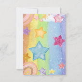 レインボースターきらめくキュートハッピーバースデー カード (裏面)