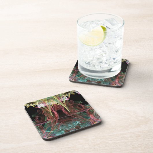 レインボースタークティテス抽象芸術コルクコースター コースター (右側)