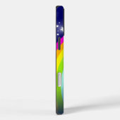 レインボースターズオンネイビー名前をカスタムする Case-Mate iPhoneケース (裏面 / 右)