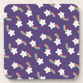 レインボースターズコルクバックコースター コースター (正面)