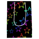 レインボースターズパターン抱き枕 ミディアムペーパーバッグ (裏面)