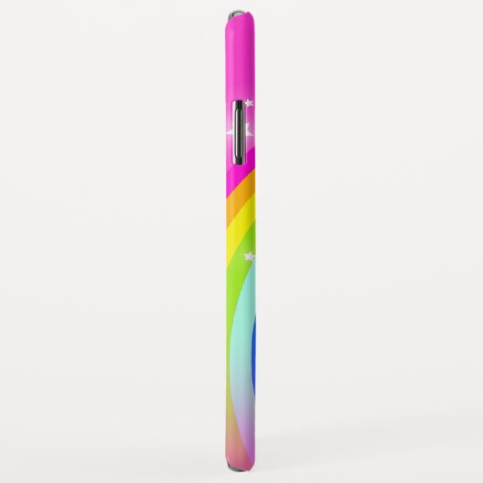 レインボースターズピンクスカイガール名前をカスタムする Case-Mate iPhoneケース (裏面/右)