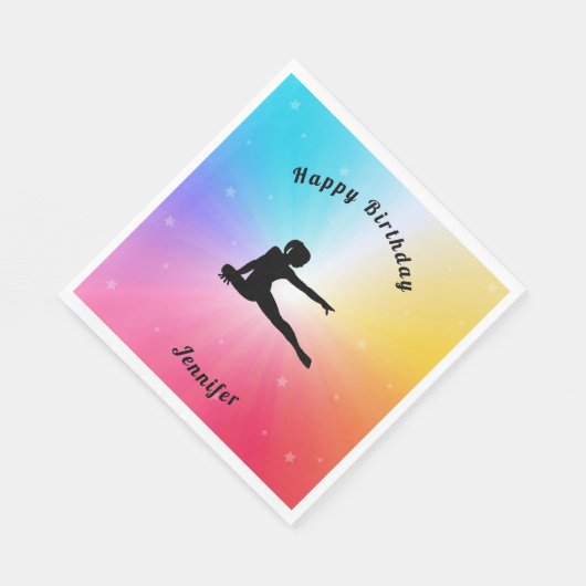 レインボースターズ体操誕生日ナプキンス スタンダードランチョンナプキン (角)