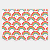 レインボースターズ手描きクリスマスホリデーセット ラッピングペーパーシート (正面2)