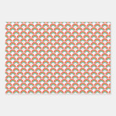 レインボースターズ手描きクリスマスホリデーセット ラッピングペーパーシート (正面)