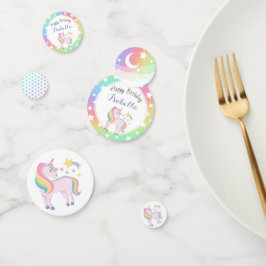 レインボースターズ&マジカルユニコーンハッピーバースデー コンフェッティ