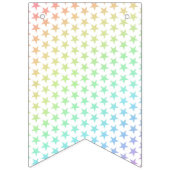 レインボースターズ&マジカルユニコーンハッピーバースデー バンティングフラッグ (第1の旗)