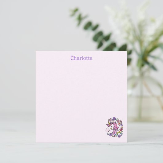 レインボースターズUnicorn折り畳みノートカード サンキューカード (スタンド正面)