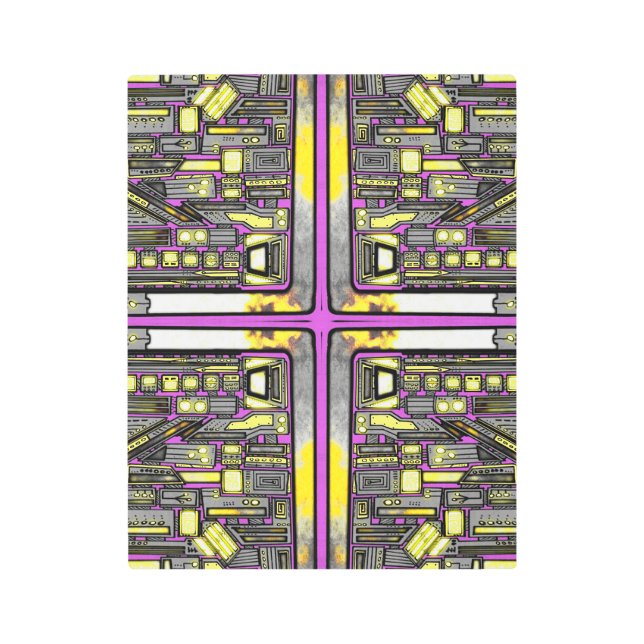 レインボースターチャーム メタルプリント (正面)