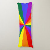 レインボースターバーストパターン ボディピロー (正面縦)
