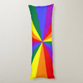 レインボースターバーストパターン ボディピロー (裏面 (縦))